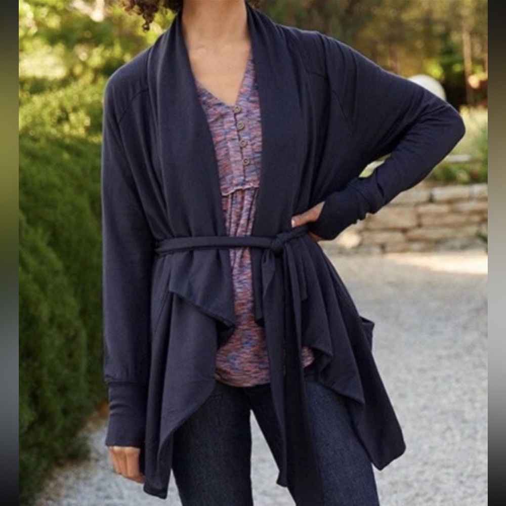 Matilda Jane‎ THAT’S A WRAP Jacket Cardigan Navy Blue Womens Size S